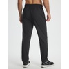 image:imagebaleaf Mens Joggers Pants with Zipper Pockets Running Pants Men Lightweight UPF50 Tapered Sweatpants Athletic Track WorkoutBlack