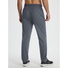 image:imagebaleaf Mens Joggers Pants with Zipper Pockets Running Pants Men Lightweight UPF50 Tapered Sweatpants Athletic Track WorkoutDark Gray