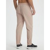 image:imagebaleaf Mens Joggers Pants with Zipper Pockets Running Pants Men Lightweight UPF50 Tapered Sweatpants Athletic Track WorkoutKhaki