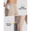 image:imagebaleaf Mens Joggers Pants with Zipper Pockets Running Pants Men Lightweight UPF50 Tapered Sweatpants Athletic Track WorkoutKhaki