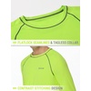image:imagebaleaf Mens UPF 50 Sun Protection Shirts Long Sleeve Rash Guard Quick Dry 4Way Stretch for Fishing Swimming SurfingNeon Edge