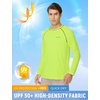 image:imagebaleaf Mens UPF 50 Sun Protection Shirts Long Sleeve Rash Guard Quick Dry 4Way Stretch for Fishing Swimming SurfingNeon Edge