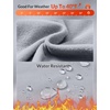 image:imagebaleaf Womens Fleece Lined Leggings Waterproof Hiking Petite Pants Zipper Pockets Winter Thermal Warm Cold WeatherFrost Gray