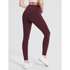 image:imagebaleaf Womens Fleece Lined Leggings Waterproof Hiking Petite Pants Zipper Pockets Winter Thermal Warm Cold WeatherWine Red