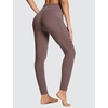 image:imagebaleaf Womens Leggings with Pockets Tummy Control Workout High Waisted Athletic 78 Ultra Soft Gym Yoga Ankle PantsDark Brown