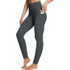 image:imagebaleaf Womens Leggings with Pockets Tummy Control Workout High Waisted Athletic 78 Ultra Soft Gym Yoga Ankle PantsDark Gray