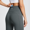 image:imagebaleaf Womens Leggings with Pockets Tummy Control Workout High Waisted Athletic 78 Ultra Soft Gym Yoga Ankle PantsDark Gray