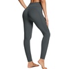 image:imagebaleaf Womens Leggings with Pockets Tummy Control Workout High Waisted Athletic 78 Ultra Soft Gym Yoga Ankle PantsDark Gray