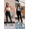 image:imagebaleaf Womens Leggings with Pockets Tummy Control Workout High Waisted Athletic 78 Ultra Soft Gym Yoga Ankle PantsDark Green