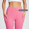 image:imagebaleaf Womens Leggings with Pockets Tummy Control Workout High Waisted Athletic 78 Ultra Soft Gym Yoga Ankle PantsHot Pink