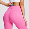 image:imagebaleaf Womens Leggings with Pockets Tummy Control Workout High Waisted Athletic 78 Ultra Soft Gym Yoga Ankle PantsHot Pink