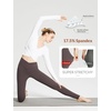 image:imagebaleaf Womens Leggings with Pockets Tummy Control Workout High Waisted Athletic 78 Ultra Soft Gym Yoga Ankle PantsSeal Brown