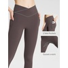 image:imagebaleaf Womens Leggings with Pockets Tummy Control Workout High Waisted Athletic 78 Ultra Soft Gym Yoga Ankle PantsSeal Brown