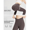 image:imagebaleaf Womens Leggings with Pockets Tummy Control Workout High Waisted Athletic 78 Ultra Soft Gym Yoga Ankle PantsSeal Brown