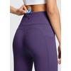 image:imagebaleaf Womens Leggings with Pockets Tummy Control Workout High Waisted Athletic 78 Ultra Soft Gym Yoga Ankle PantsShadow Purple