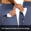 image:imagebaleaf Womens Lightweight Hiking Pants Water Resistant Quick Dry Joggers with 5 Zipper Pockets UPF 50 for Travel HikingBlue 255 Inseam