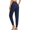 image:imagebaleaf Womens Lightweight Hiking Pants Water Resistant Quick Dry Joggers with 5 Zipper Pockets UPF 50 for Travel HikingBlue 28 Inseam