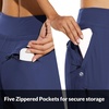 image:imagebaleaf Womens Lightweight Hiking Pants Water Resistant Quick Dry Joggers with 5 Zipper Pockets UPF 50 for Travel HikingClassic Navy 28 Inseam