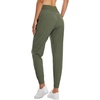 image:imagebaleaf Womens Lightweight Hiking Pants Water Resistant Quick Dry Joggers with 5 Zipper Pockets UPF 50 for Travel HikingRifle Green 28 Inseam