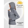 image:imagebaleaf Womens Sun Protection Jacket Hoodie Clothing Lightweight Long Sleeve Sun Cover Up ShirtDark Gray