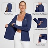 image:imagebaleaf Womens Sun Protection Jacket Hoodie Clothing Lightweight Long Sleeve Sun Cover Up ShirtNavy Blue