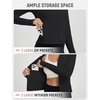 image:imagebaleaf Womens UPF 50 Sun Crop Shirt with Pockets Full Zip Cooling Quick Dry Long Sleeve Jacket for Golf HikingBlack