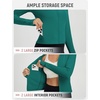 image:imagebaleaf Womens UPF 50 Sun Crop Shirt with Pockets Full Zip Cooling Quick Dry Long Sleeve Jacket for Golf HikingGreen