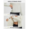 image:imagebaleaf Womens UPF 50 Sun Crop Shirt with Pockets Full Zip Cooling Quick Dry Long Sleeve Jacket for Golf HikingRaw Linen