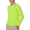 image:imagebaleaf Mens UPF 50 Sun Protection Shirts Long Sleeve Rash Guard Quick Dry 4Way Stretch for Fishing Swimming SurfingNeon Edge