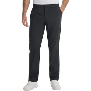 image:imagebaleaf Mens 30 32 Golf Pants Waist Elastic Stretch Lightweight Dress Pant Casual Slacks for Work Travel with 5 PocketsBlack
