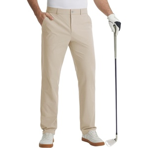 image:imagebaleaf Mens 30 32 Golf Pants Waist Elastic Stretch Lightweight Dress Pant Casual Slacks for Work Travel with 5 PocketsKhaki