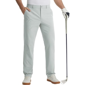 image:imagebaleaf Mens 30 32 Golf Pants Waist Elastic Stretch Lightweight Dress Pant Casual Slacks for Work Travel with 5 PocketsLight Gray