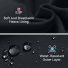image:imagebaleaf Girls Long Sleeve Shirts Fleece Jacket Fall Half Zip Pullover Kids Sweatshirts Athletic Thermal CoatAblack