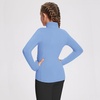 image:imagebaleaf Girls Long Sleeve Shirts Fleece Jacket Fall Half Zip Pullover Kids Sweatshirts Athletic Thermal CoatAblue