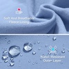 image:imagebaleaf Girls Long Sleeve Shirts Fleece Jacket Fall Half Zip Pullover Kids Sweatshirts Athletic Thermal CoatAblue