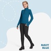 image:imagebaleaf Girls Long Sleeve Shirts Fleece Jacket Fall Half Zip Pullover Kids Sweatshirts Athletic Thermal CoatAnavy Blue