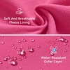 image:imagebaleaf Girls Long Sleeve Shirts Fleece Jacket Fall Half Zip Pullover Kids Sweatshirts Athletic Thermal CoatApink