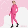 image:imagebaleaf Girls Long Sleeve Shirts Fleece Jacket Fall Half Zip Pullover Kids Sweatshirts Athletic Thermal CoatApink