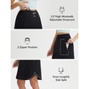 image:imagebaleaf Skorts for Women 20 Golf Athletic Tennis Skirts Knee Length Pickleball Hiking Casual Skort Zipper Pockets UPF50Black