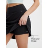 image:imagebaleaf Skorts for Women 20 Golf Athletic Tennis Skirts Knee Length Pickleball Hiking Casual Skort Zipper Pockets UPF50Black