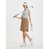 image:imagebaleaf Skorts for Women 20 Golf Athletic Tennis Skirts Knee Length Pickleball Hiking Casual Skort Zipper Pockets UPF50Brown