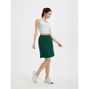 image:imagebaleaf Skorts for Women 20 Golf Athletic Tennis Skirts Knee Length Pickleball Hiking Casual Skort Zipper Pockets UPF50Dark Green