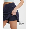 image:imagebaleaf Skorts for Women 20 Golf Athletic Tennis Skirts Knee Length Pickleball Hiking Casual Skort Zipper Pockets UPF50Navy Blue