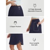 image:imagebaleaf Skorts for Women 20 Golf Athletic Tennis Skirts Knee Length Pickleball Hiking Casual Skort Zipper Pockets UPF50Navy Blue