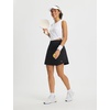 image:imagebaleaf Womens 18 Tennis Skorts Skirts Knee Length with Liner Shorts High Waisted Golf Pickleball Athletic with PocketsBlack
