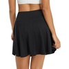 image:imagebaleaf Womens 18 Tennis Skorts Skirts Knee Length with Liner Shorts High Waisted Golf Pickleball Athletic with PocketsBlack