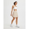 image:imagebaleaf Womens 18 Tennis Skorts Skirts Knee Length with Liner Shorts High Waisted Golf Pickleball Athletic with PocketsKhaki