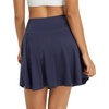 image:imagebaleaf Womens 18 Tennis Skorts Skirts Knee Length with Liner Shorts High Waisted Golf Pickleball Athletic with PocketsNavy Blue