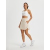 image:imagebaleaf Womens 18 Tennis Skorts Skirts Knee Length with Liner Shorts High Waisted Golf Pickleball Athletic with PocketsOyster Gray