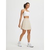 image:imagebaleaf Womens 18 Tennis Skorts Skirts Knee Length with Liner Shorts High Waisted Golf Pickleball Athletic with PocketsOyster Gray